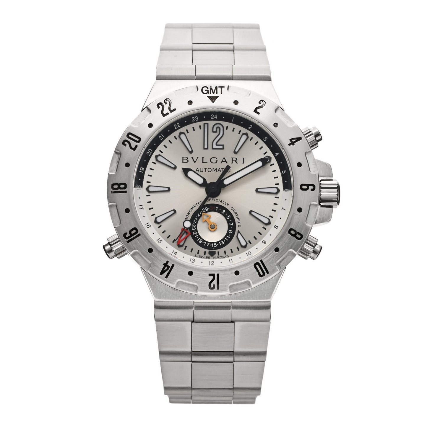 Stainless Steel 40mm Diagono Professional GMT Automatic Watch