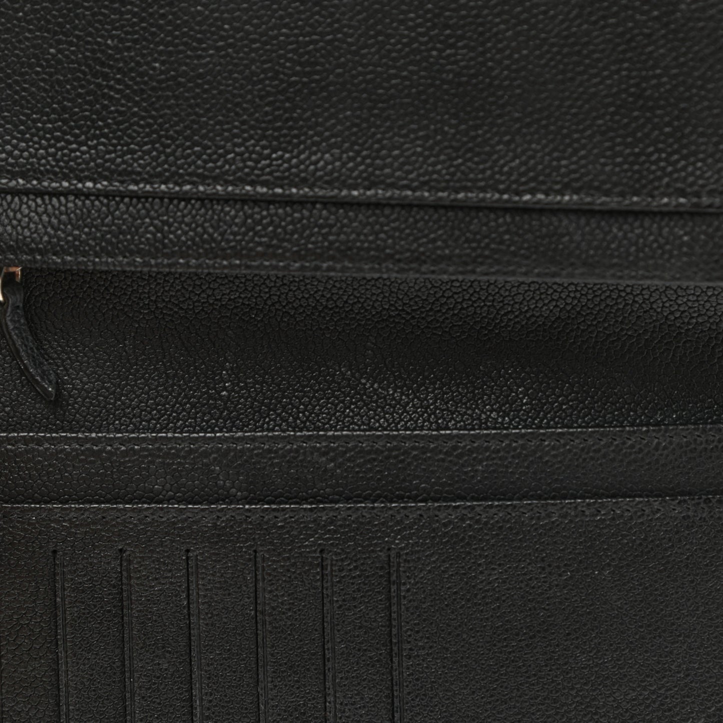 Caviar Quilted Reissue Yen Wallet Black