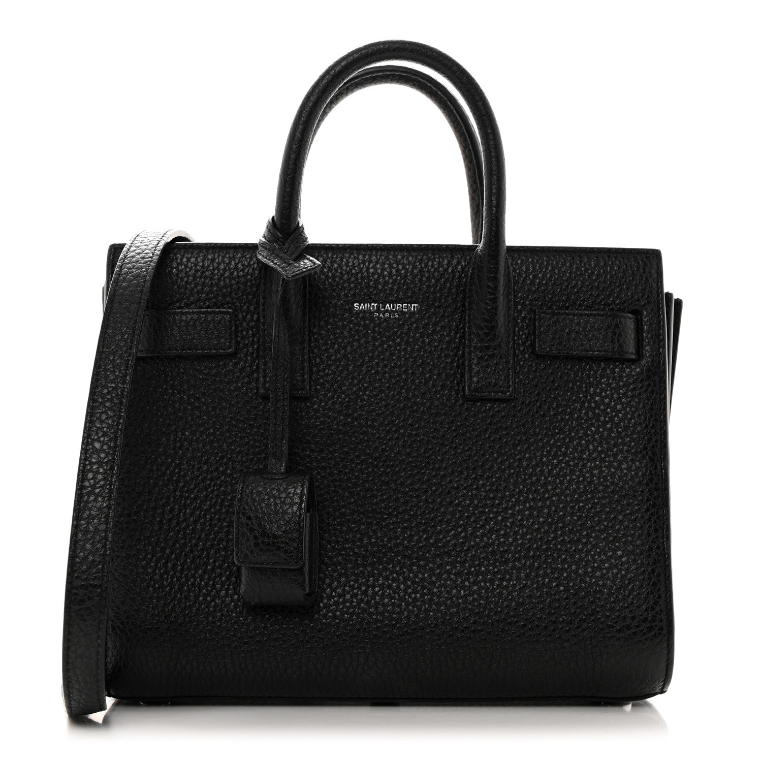 Saint Laurent Grained Calfskin Nano Sac De Jour Black 1 of 10