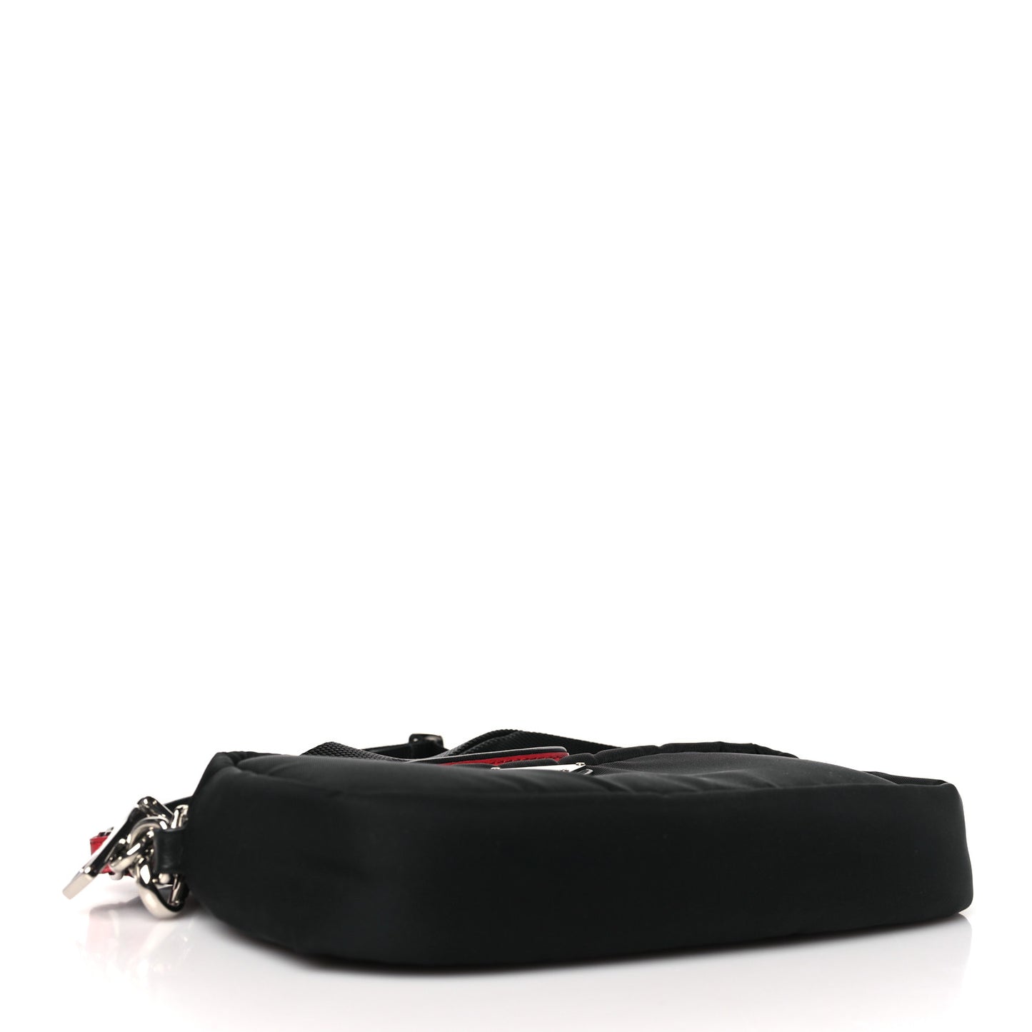 Tessuto Soft Nylon Small Convertible Crossbody Wristlet Black Fuoco
