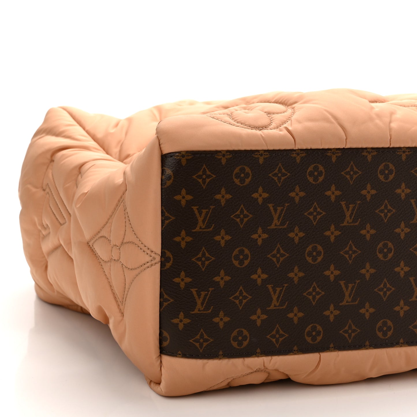 Econyl Monogram Pillow Giant Onthego GM Beige