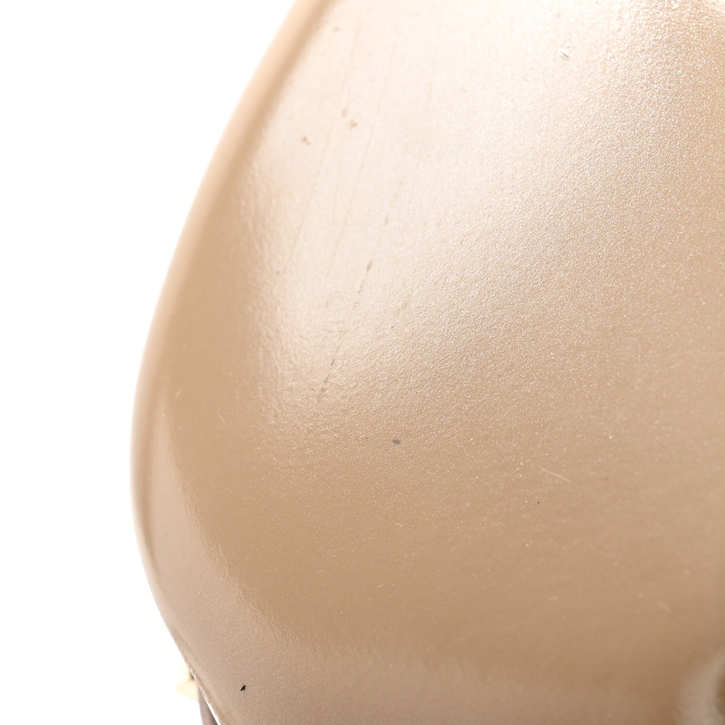 Patent Nappa Rockstud Ankle Strap 100mm Pumps 40 Poudre