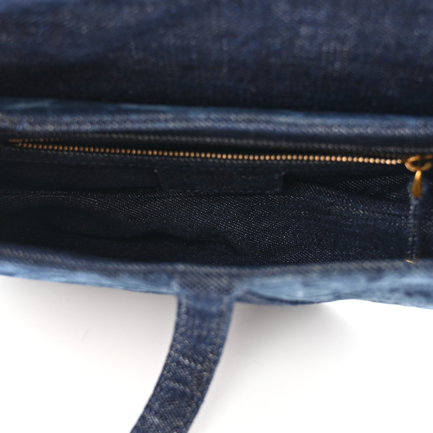 Denim Tie Dye Saddle Bag Blue