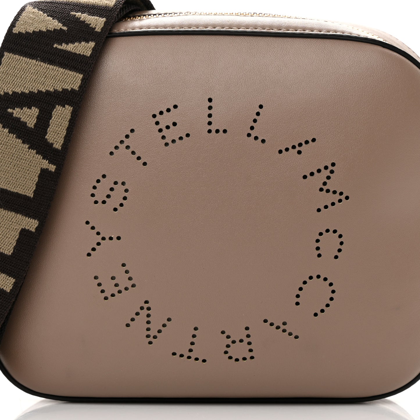 Eco Alter Nappa Perforated Logo Mini Bag Dark Taupe