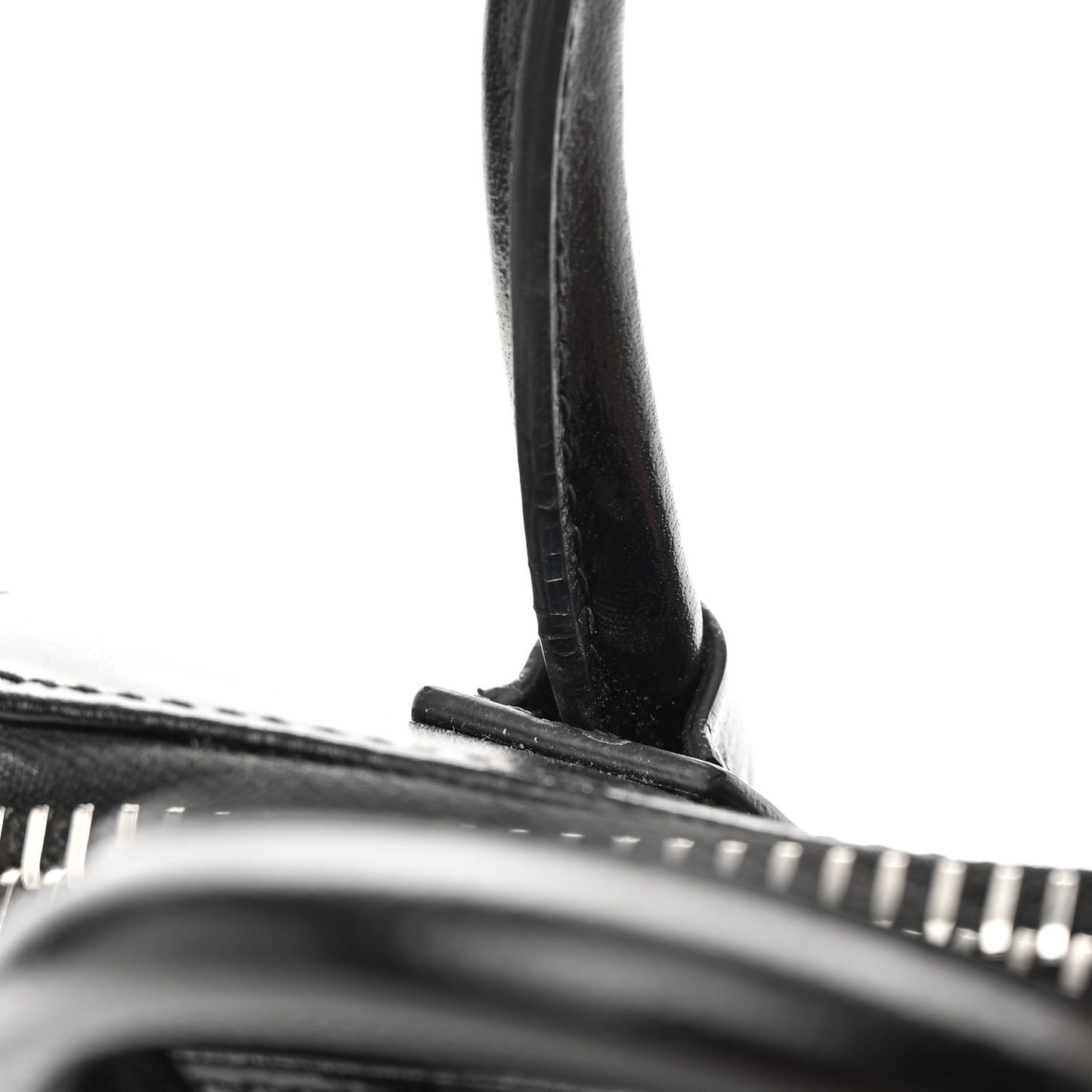 Shiny Lord Calfskin Mini Antigona Black