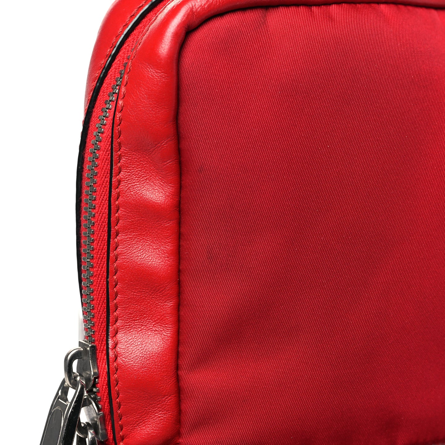 Nylon Vitello Liberty Monster Eyes Sling Bag Red