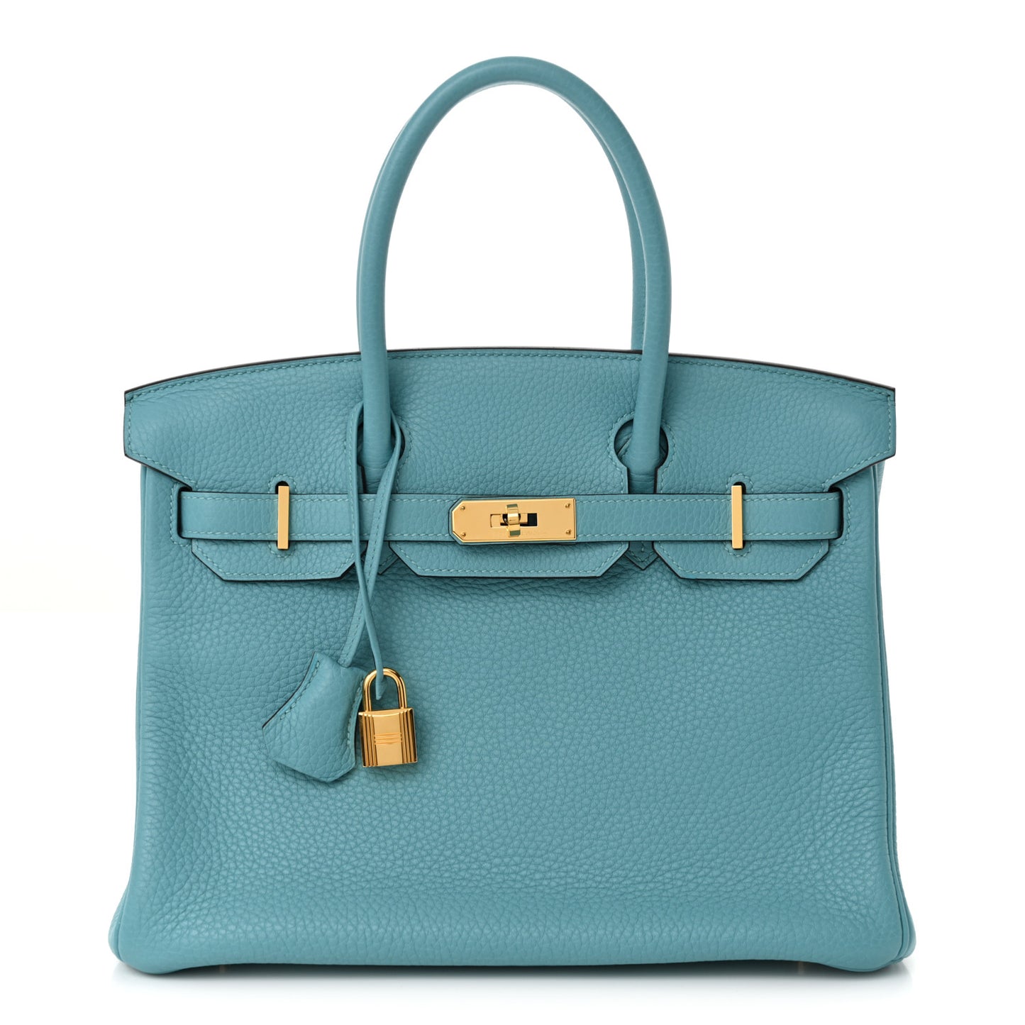 Taurillon Clemence Birkin 30 Bleu Saint Cyr