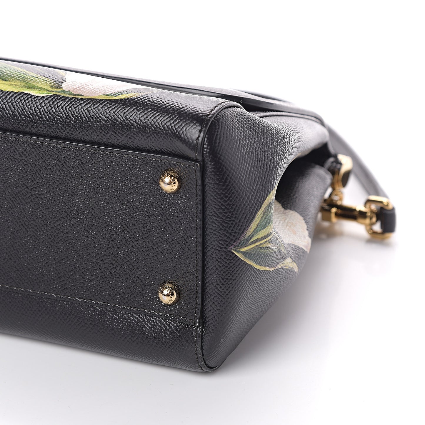 Dauphine Tulip Print Medium Miss Sicily Satchel Black