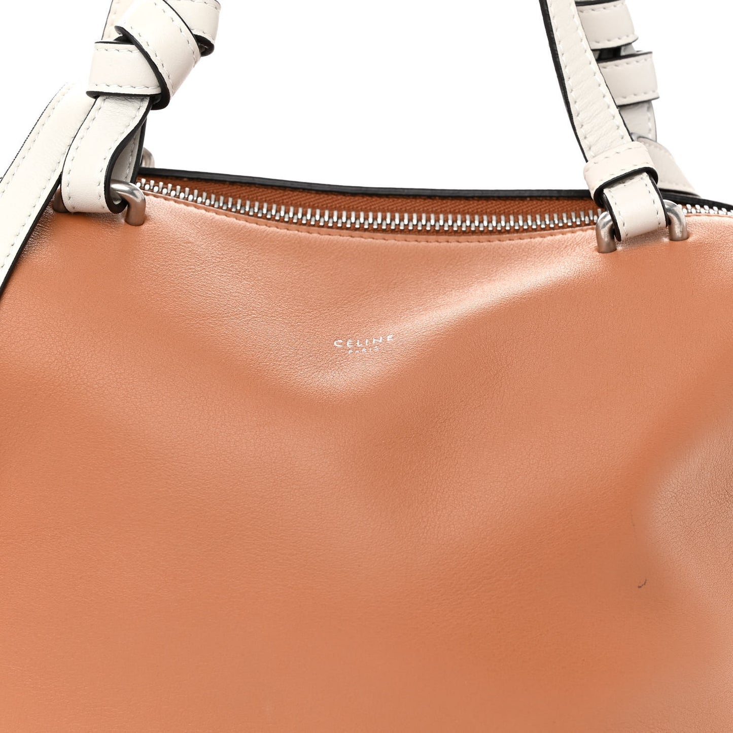 Lambskin Small Soft Cube Satchel Light Tan