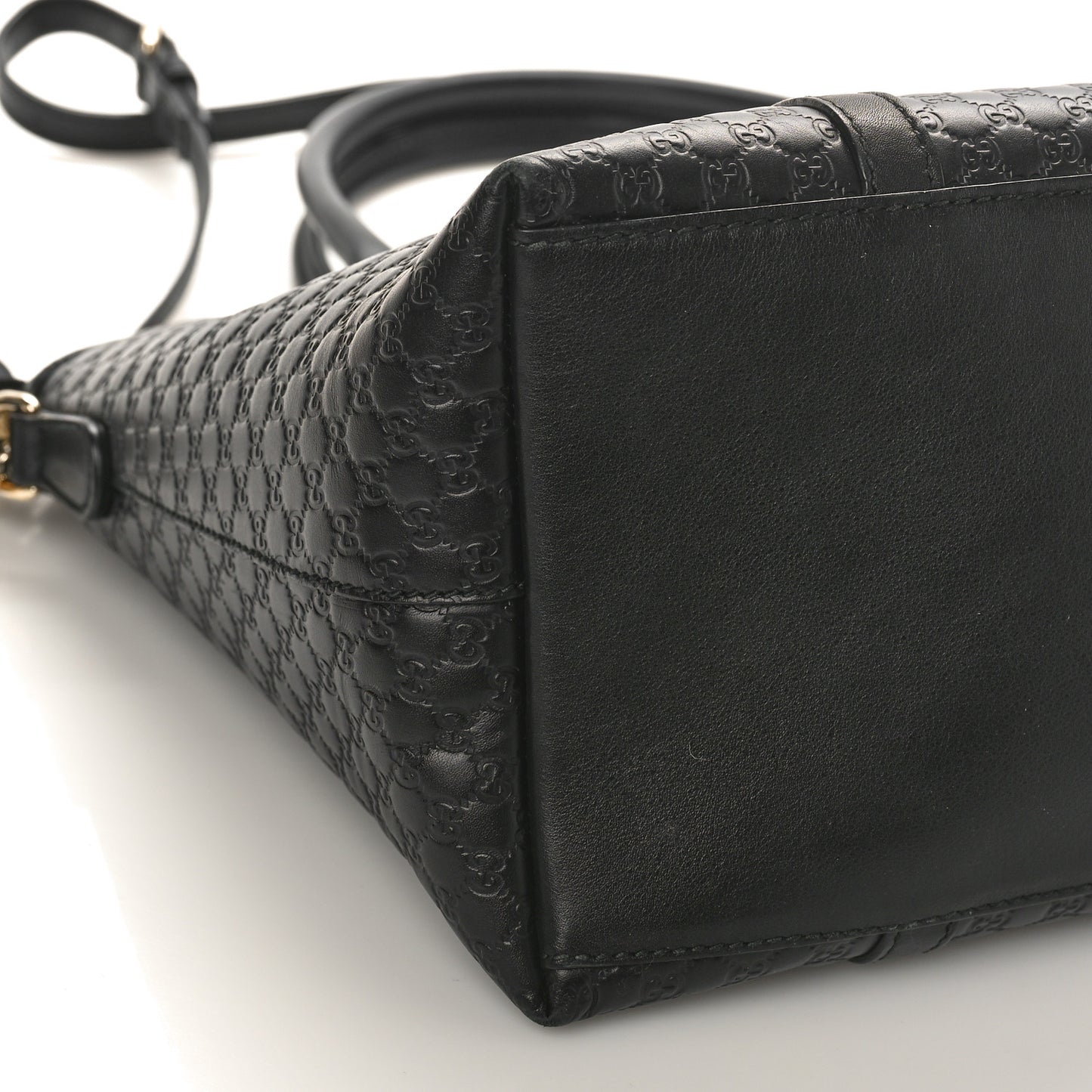 Soft Microguccissima Dome Satchel Black