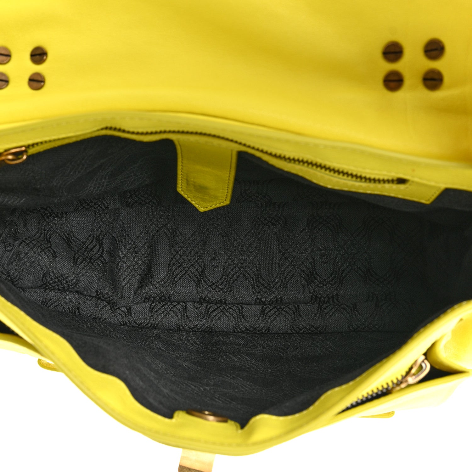 Proenza Schouler Lambskin Medium PS1 Satchel Citron 5 of 19
