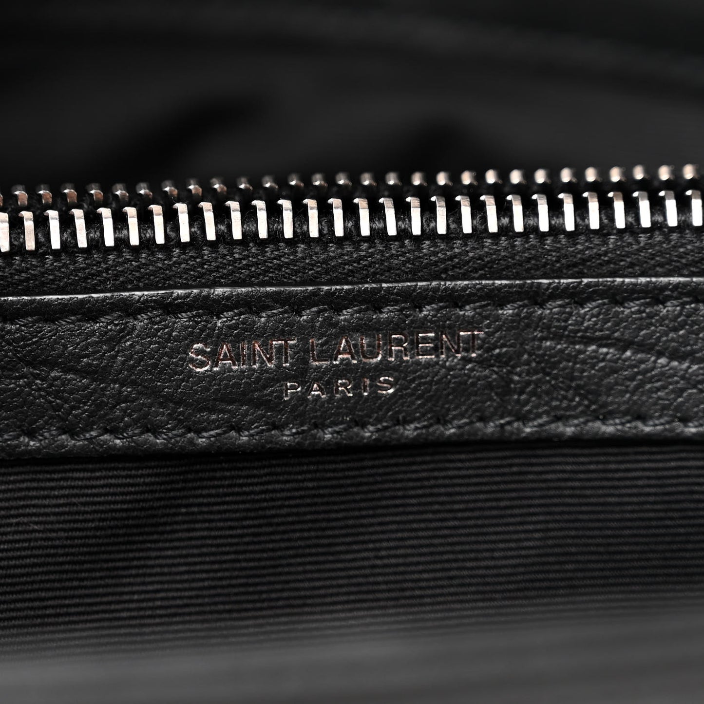 Calfskin Crocodile Embossed Medium West Hollywood Monogram Fold-Over Black