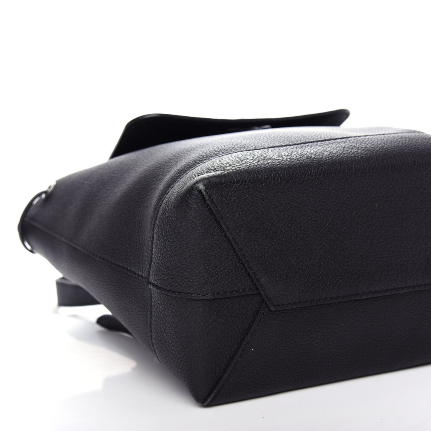 Calfskin Lockme Backpack Black