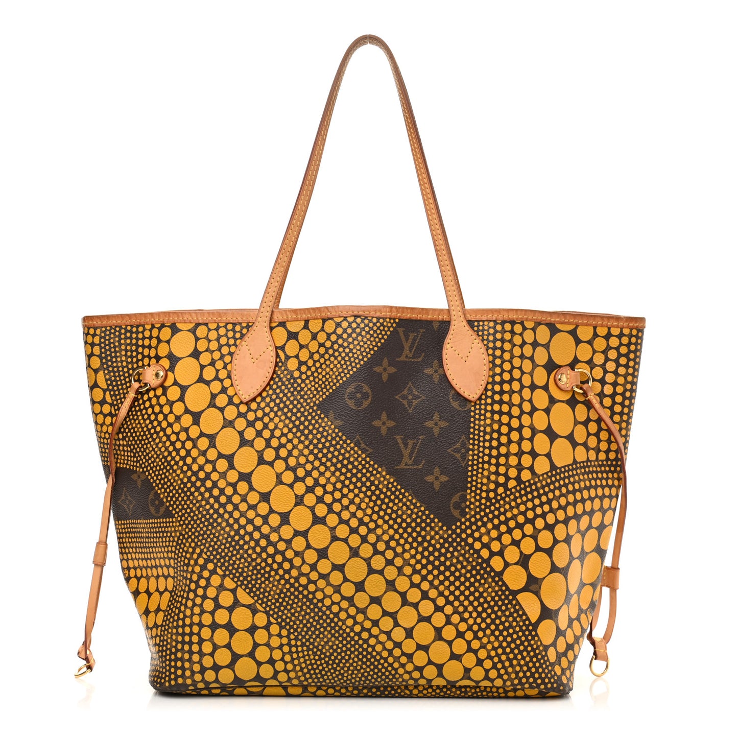 Monogram Kusama Waves Neverfull MM Yellow