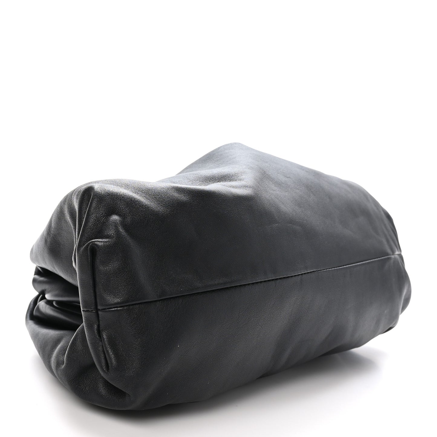 Smooth Butter Calf The Pouch Oversized Clutch Black