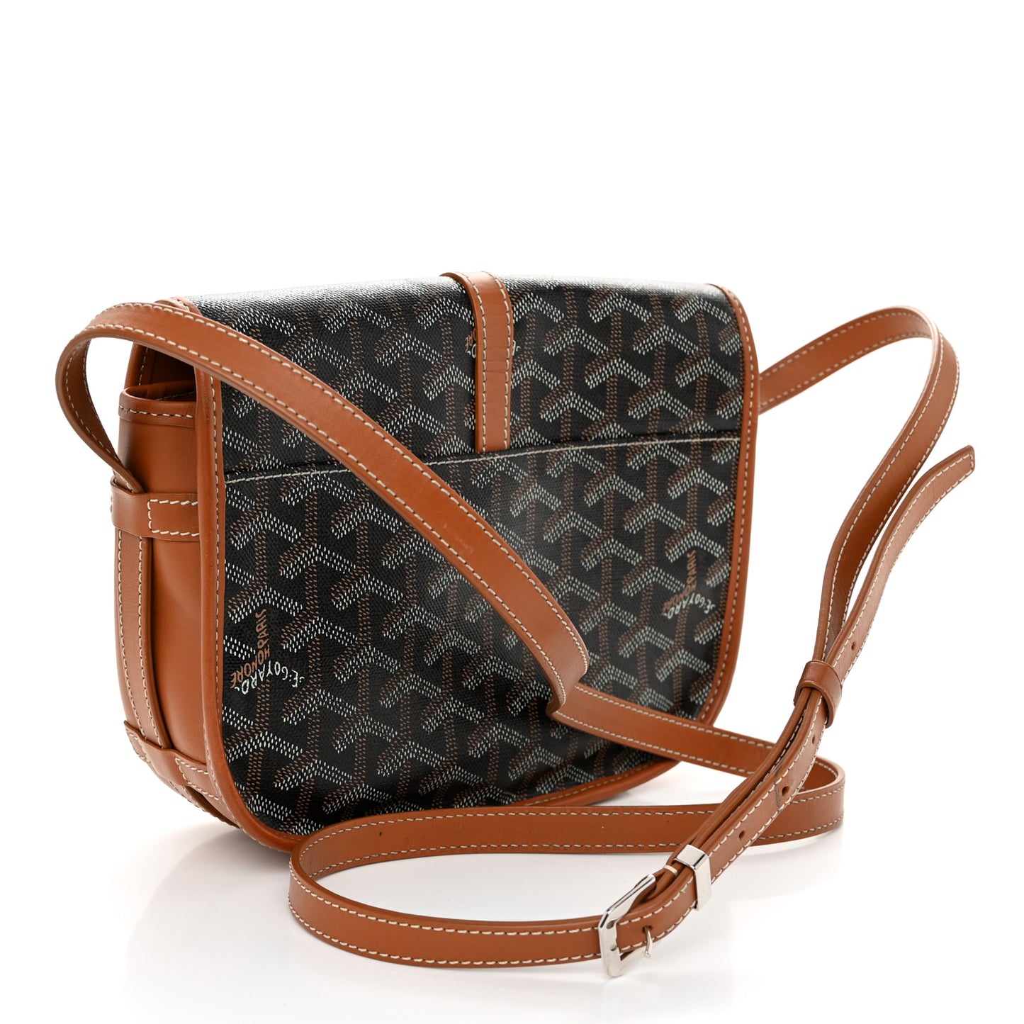 Goyardine Belvedere II PM Messenger Bag Black Gold