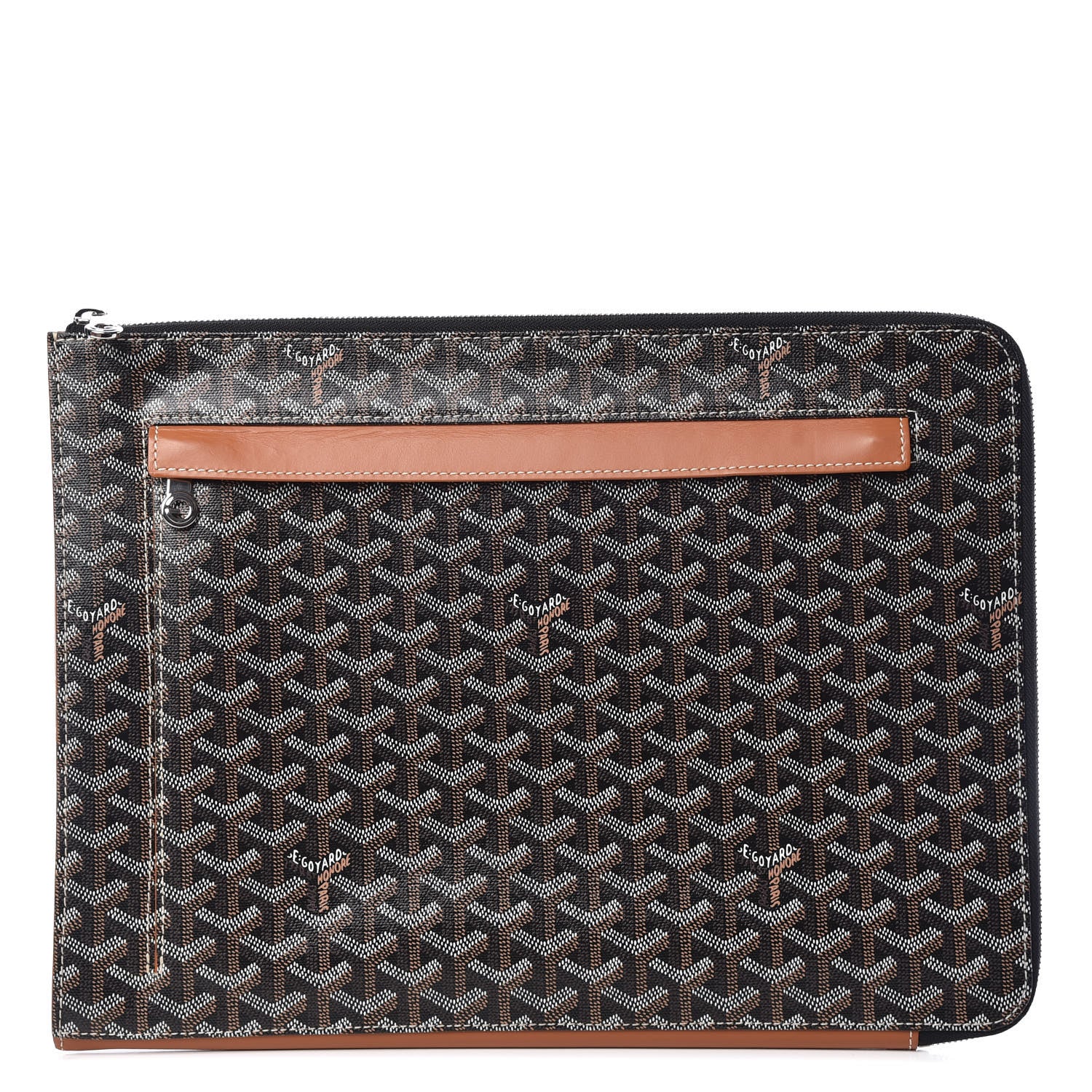 Goyard Goyardine Sorbonne Document Holder Black Gold 404108