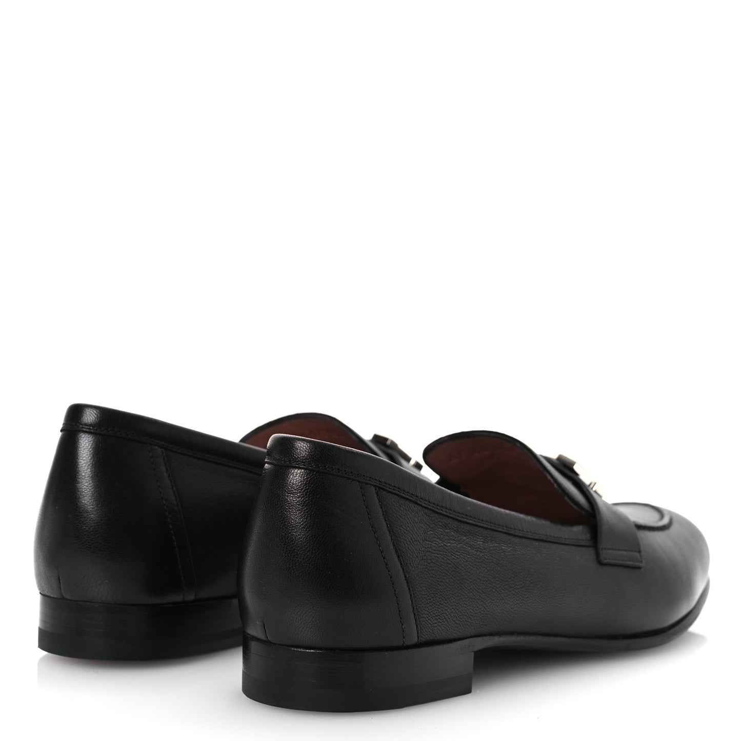 Goatskin Womens Paris Loafers 37 Black