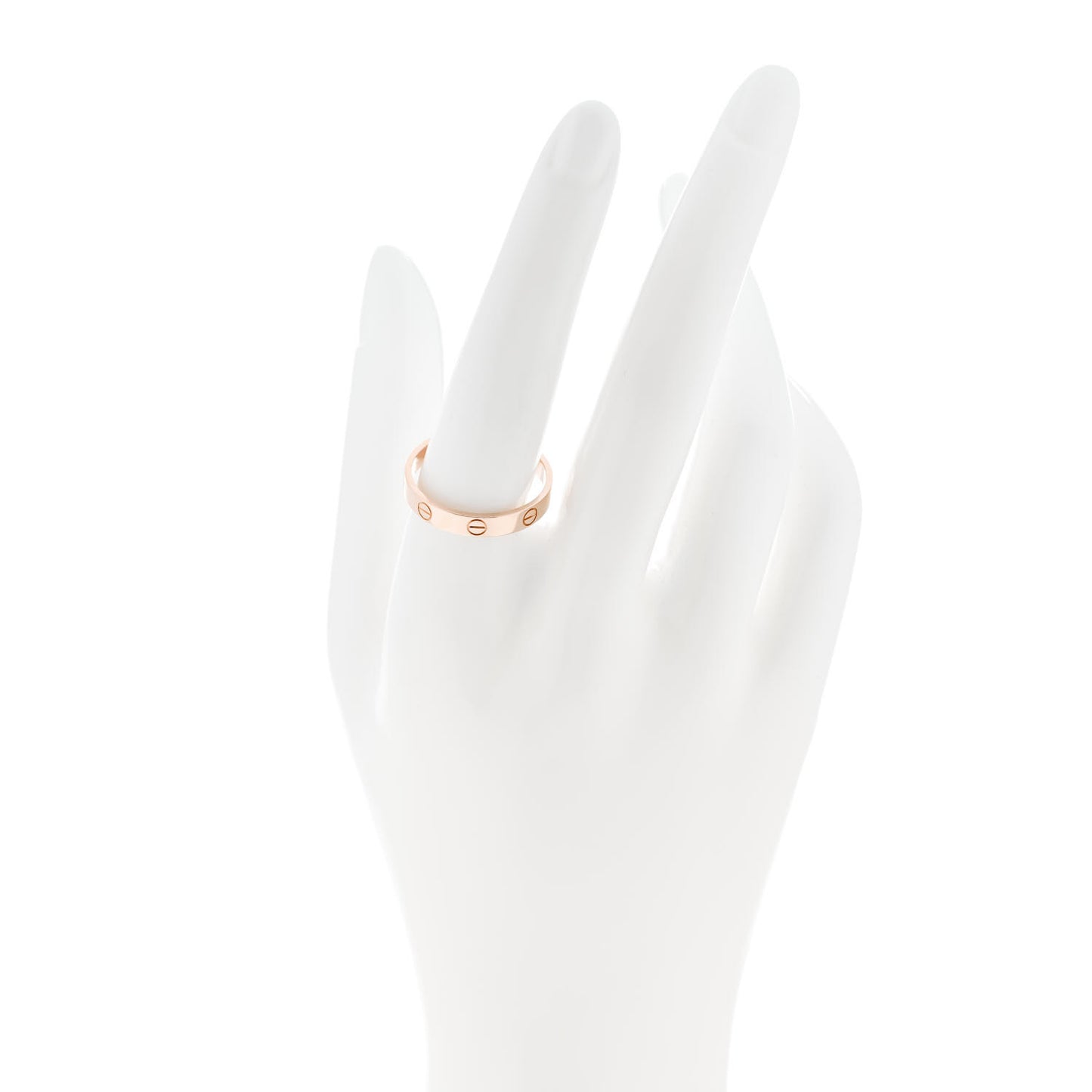 18K Pink Gold 3.5mm LOVE Wedding Band Ring 60 9.25