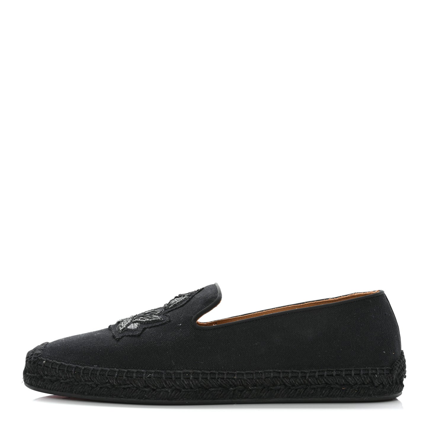 Canvas Mens Nanou Orlato Flat Espadrilles 44 Black