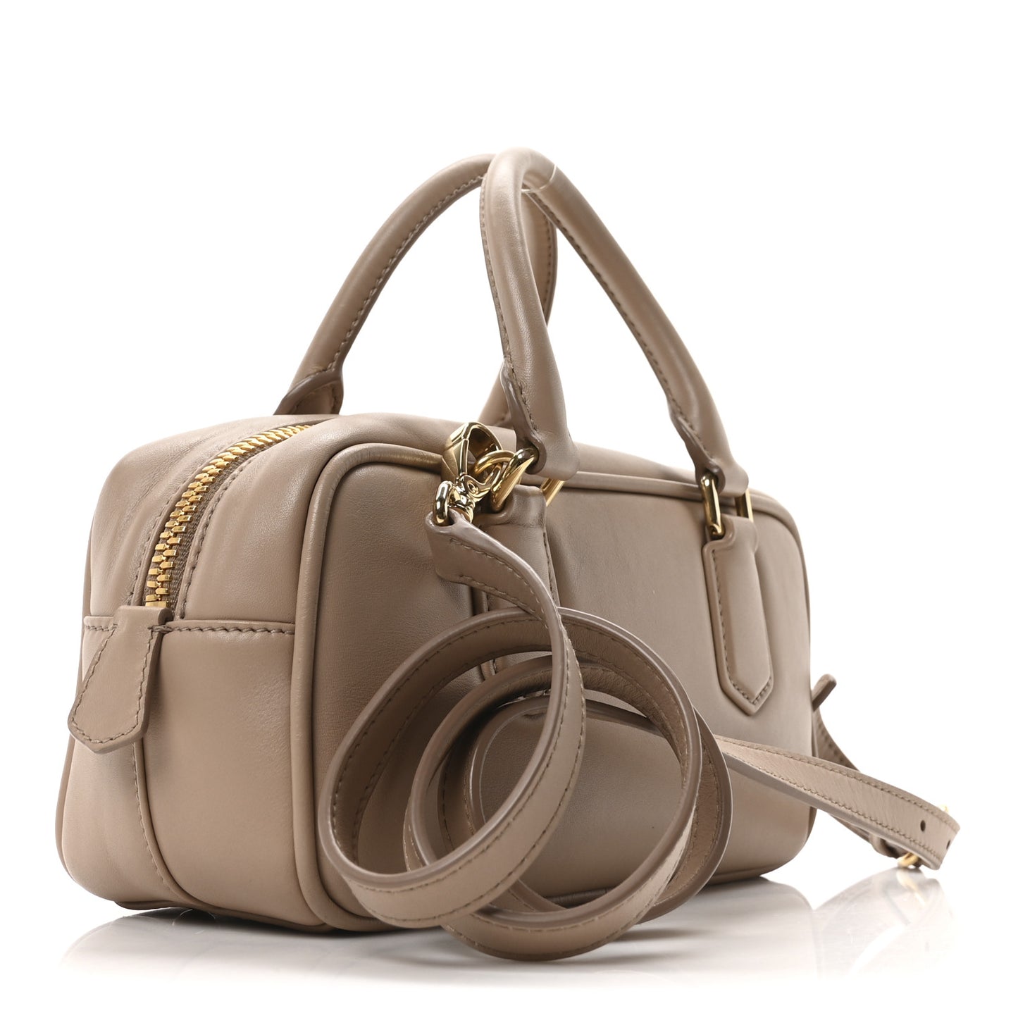 Calfskin Regular Arcadie Top Handle Bag Cameo