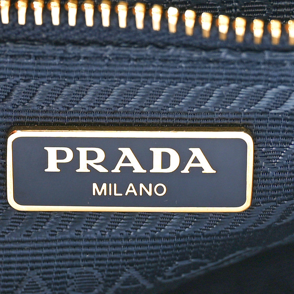 Tessuto Nylon Saffiano Crossbody Bag Bleu