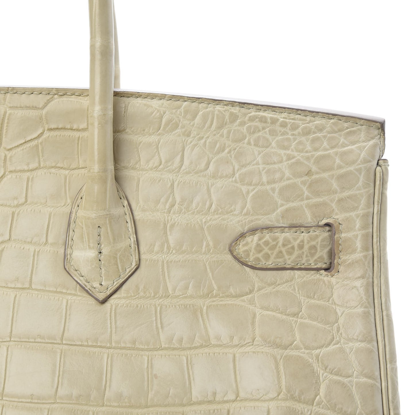 Matte Niloticus Crocodile Birkin 35 Beton