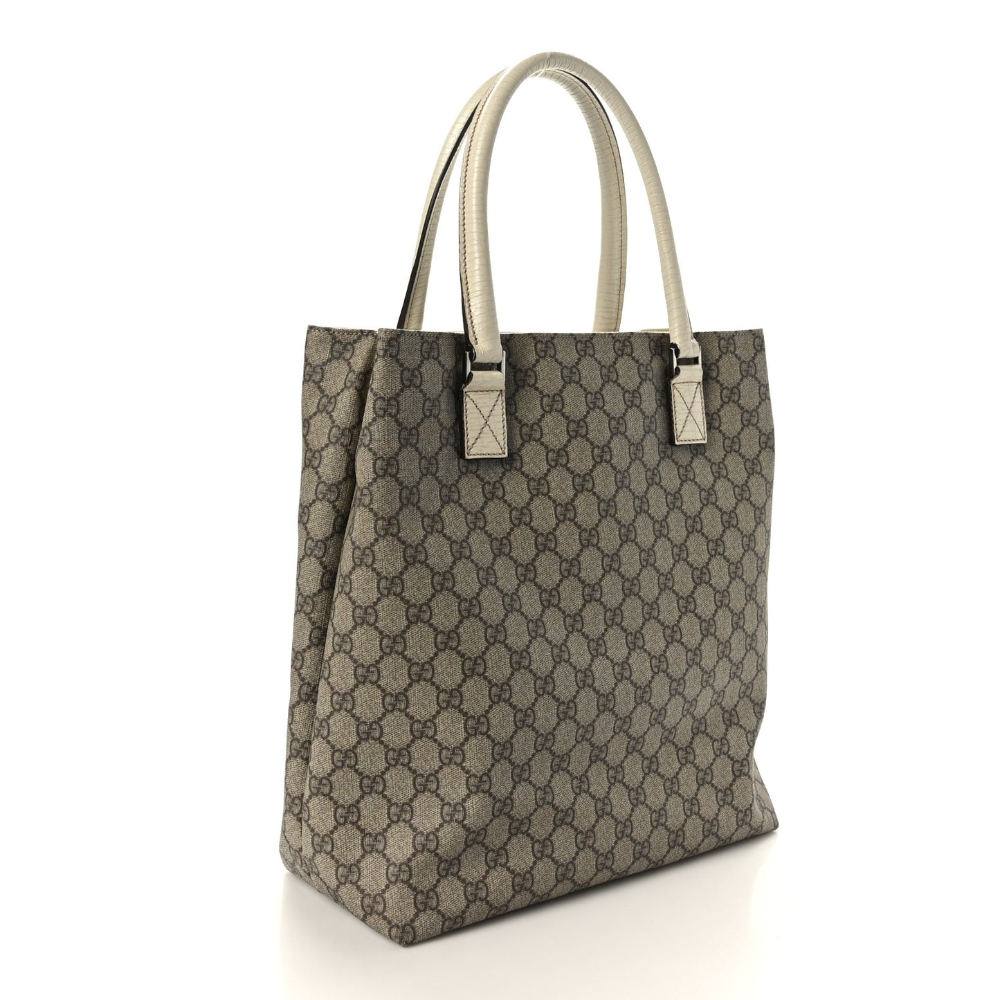 GG Plus Monogram Small Vertical Tote Off White