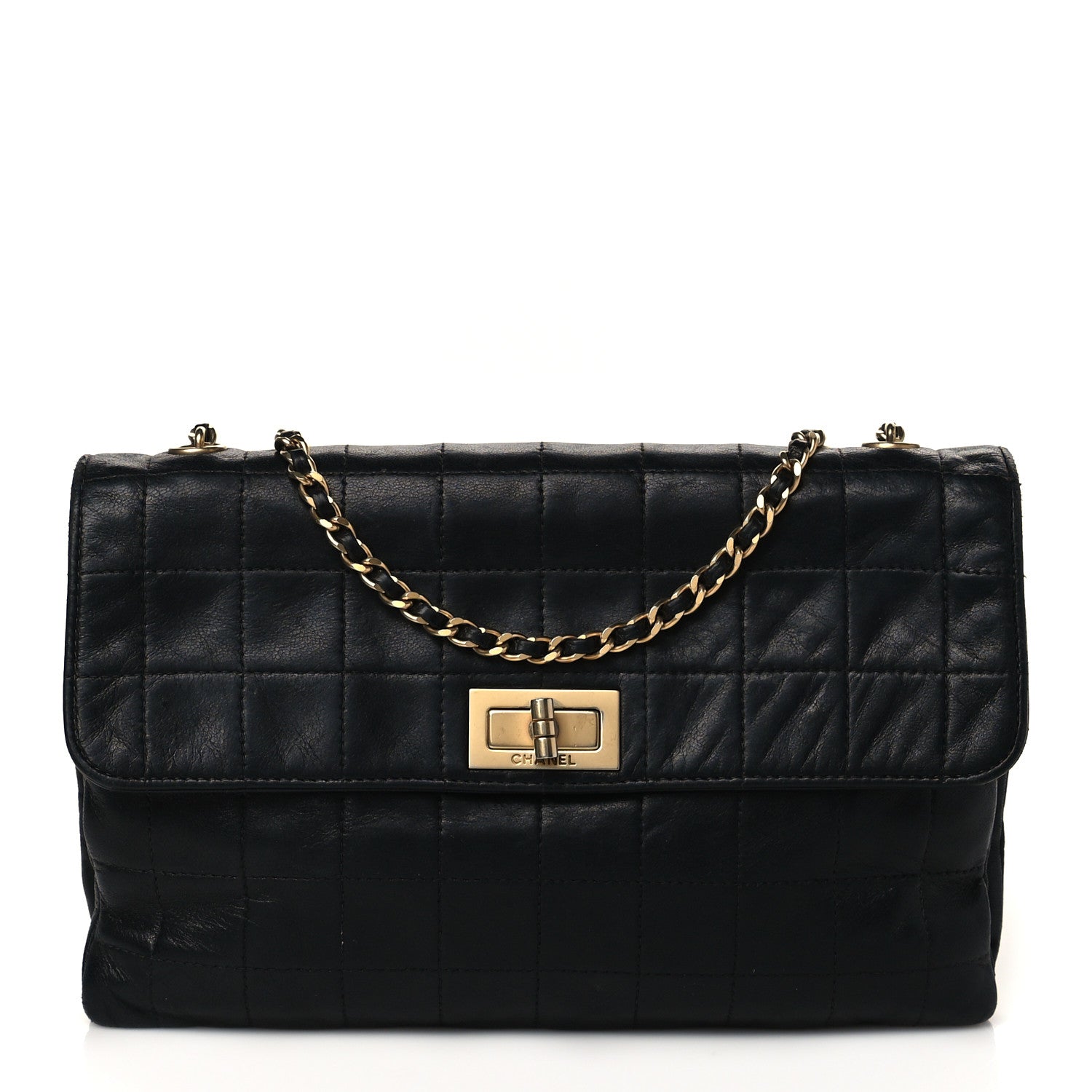 Chanel Lambskin Chocolate Bar Mademoiselle Flap Black 1 of 10