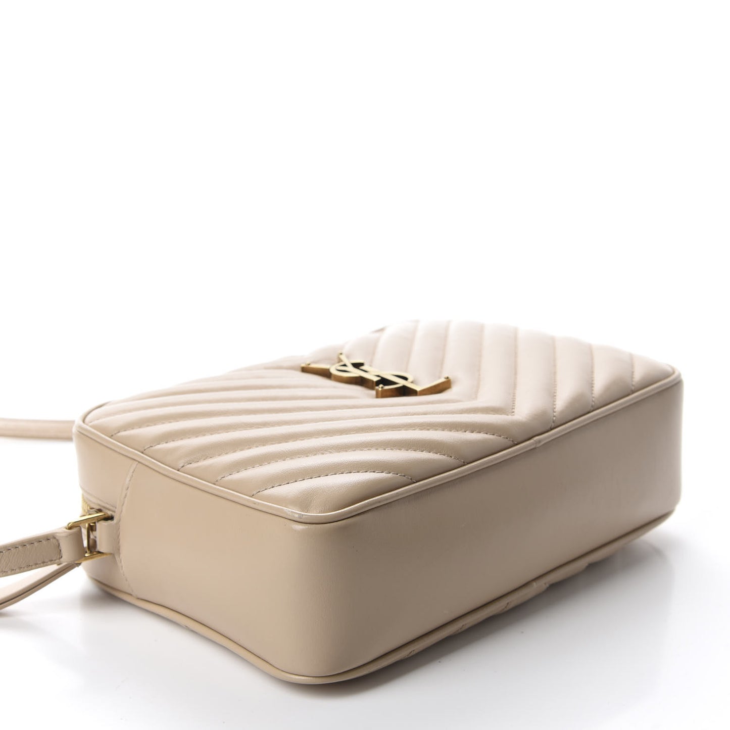 Calfskin Matelasse Monogram Lou Camera Bag Crema Soft