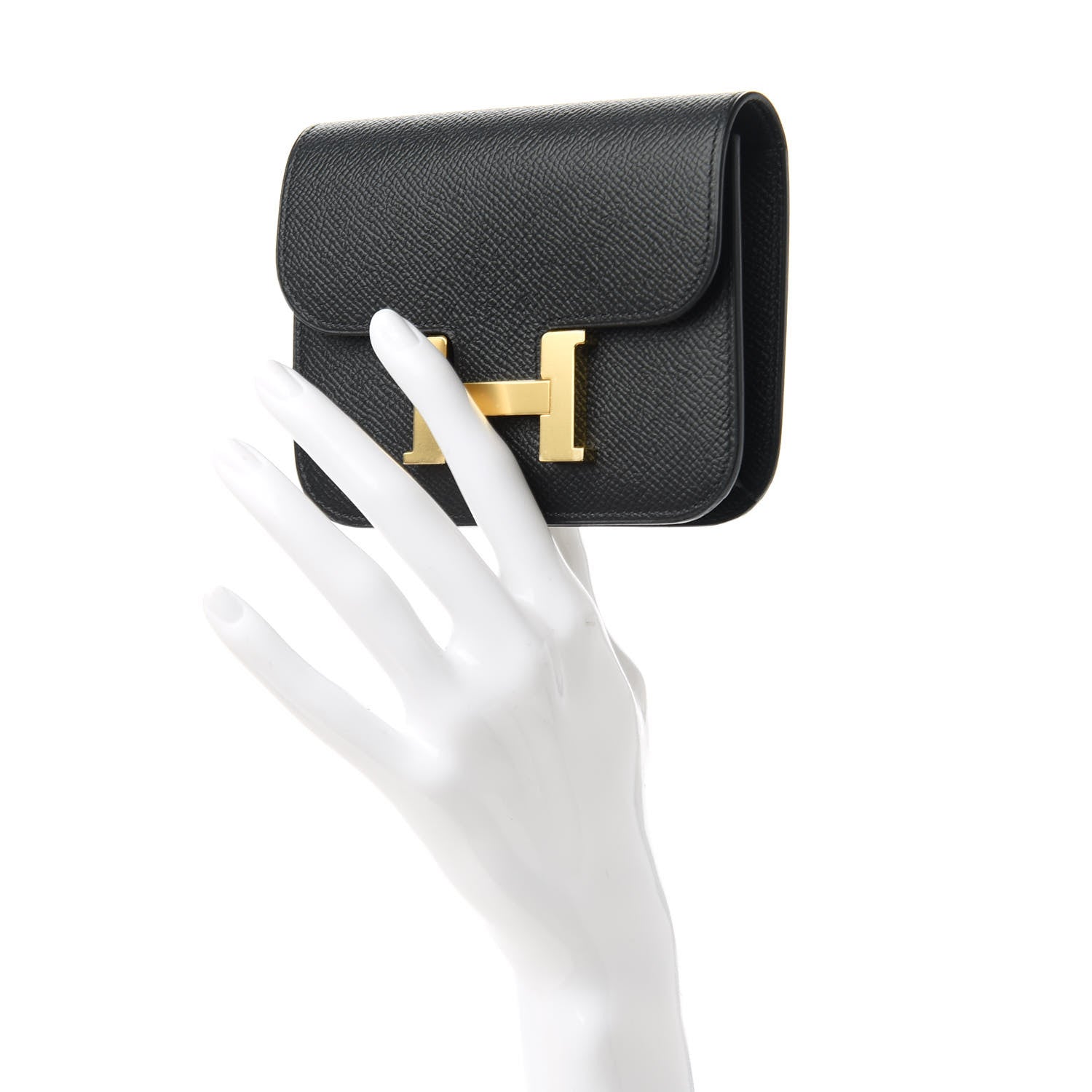 Hermes Epsom Constance Slim Wallet Black 2 of 11