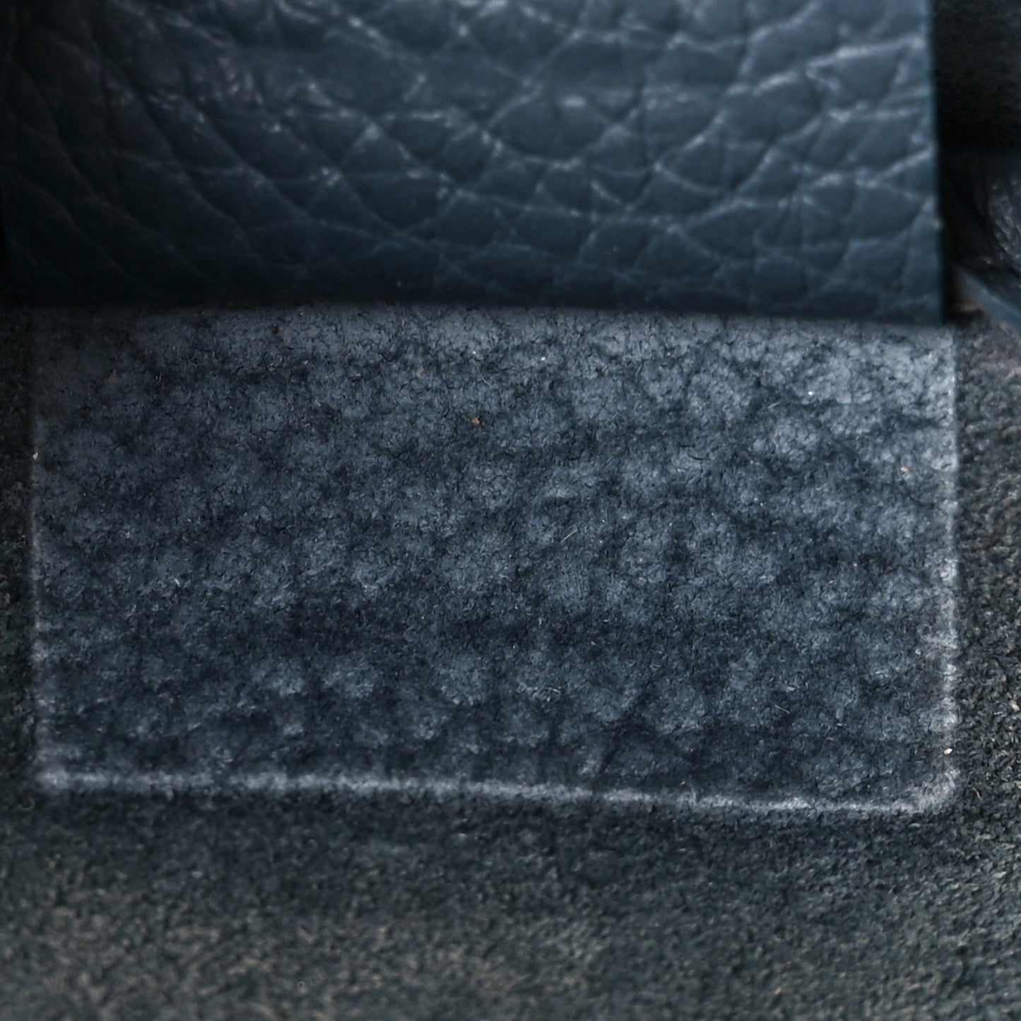 Drummed Calfskin Nano Luggage Petrol