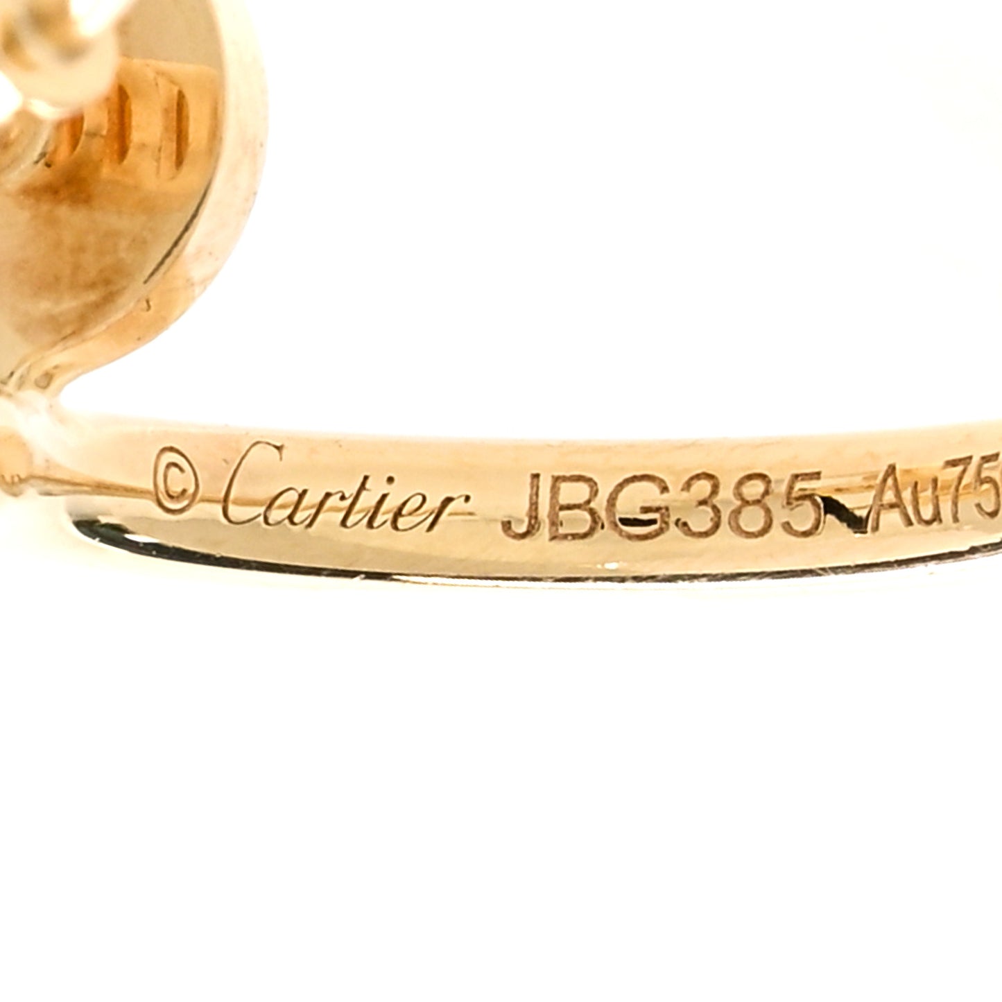 18K Yellow Gold Juste Un Clou Hoop Earrings