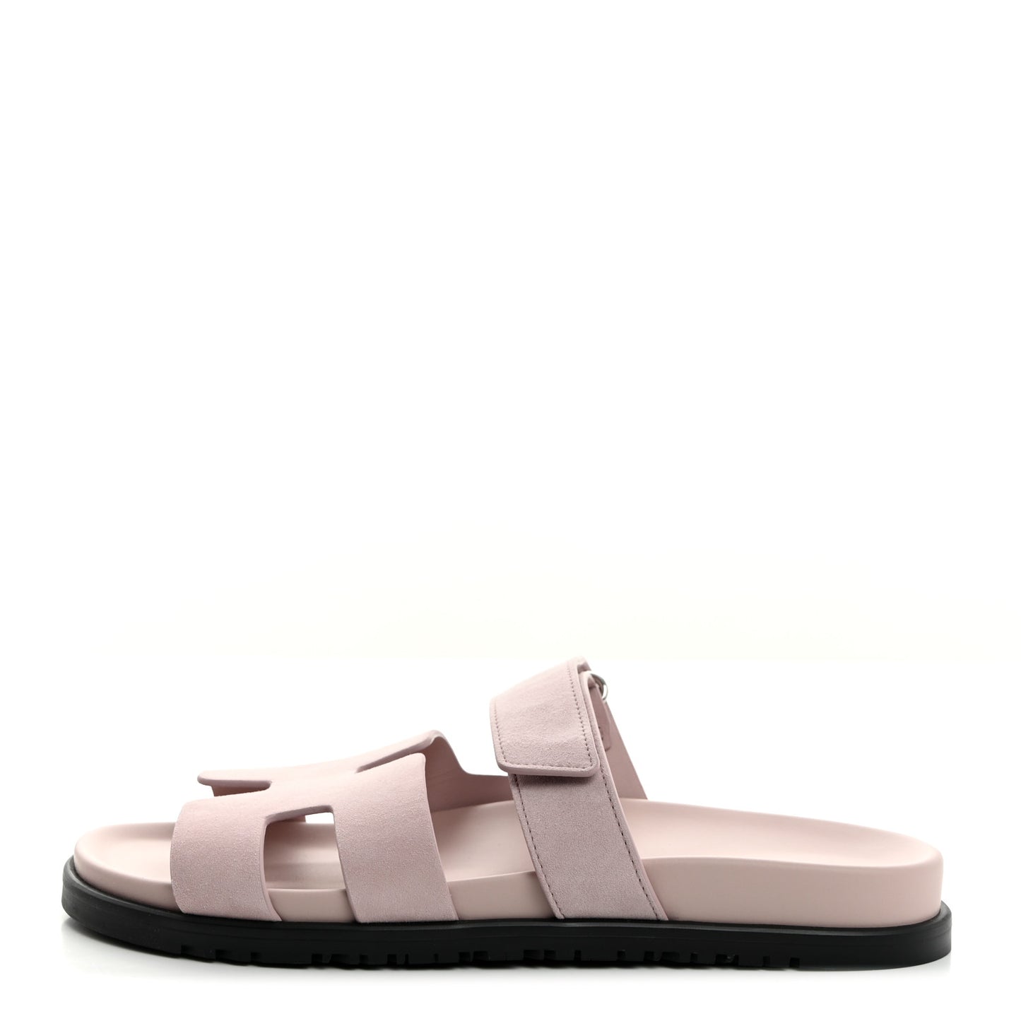 Suede Goatskin Womens Chypre Sandals 40.5 Rose Porcelaine