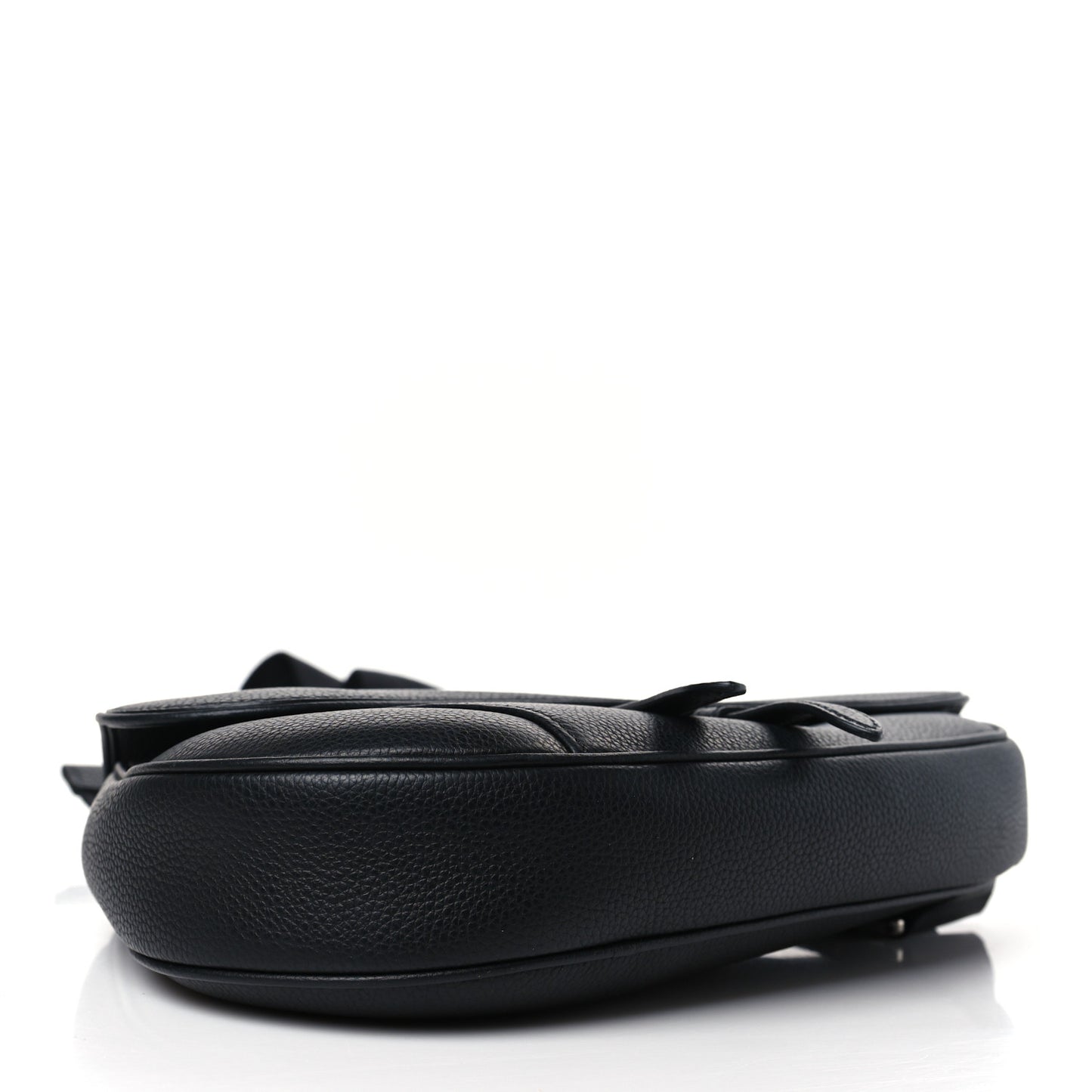 Grained Calfskin Kim Jones Saddle Bag Black