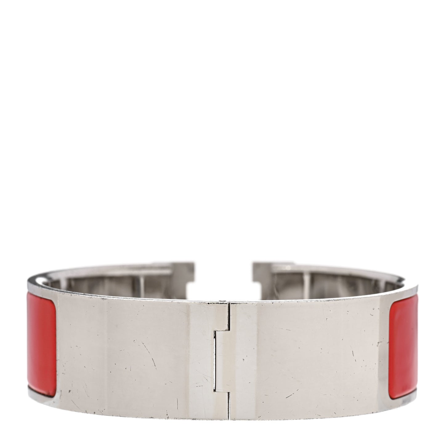 Enamel Wide Clic Clac H Bracelet PM Red