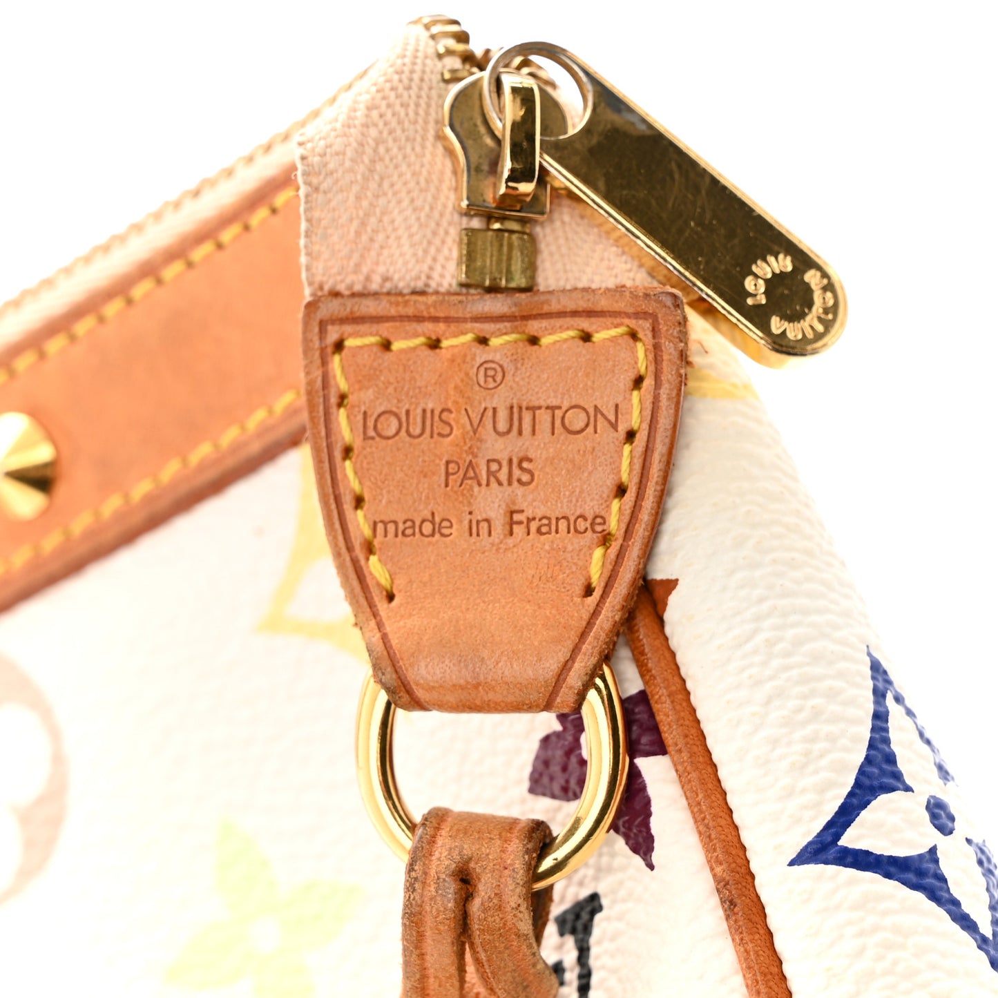 Monogram Multicolor Pochette Accessories White