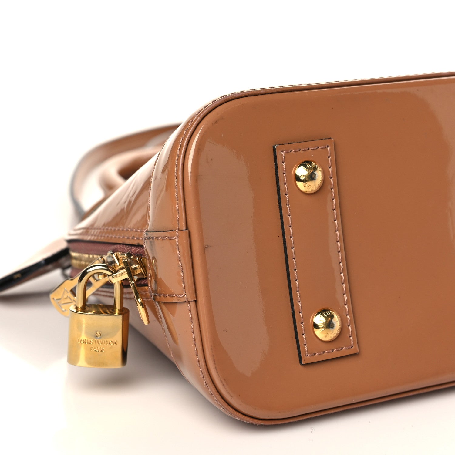 Louis Vuitton Vernis Alma BB Rose Velours 7 of 8