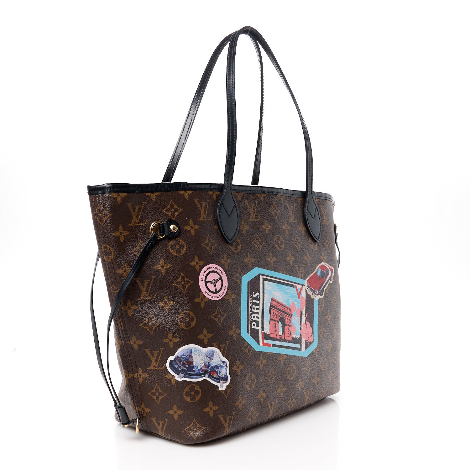 Louis Vuitton Monogram My LV World Tour Neverfull MM 3 of 13