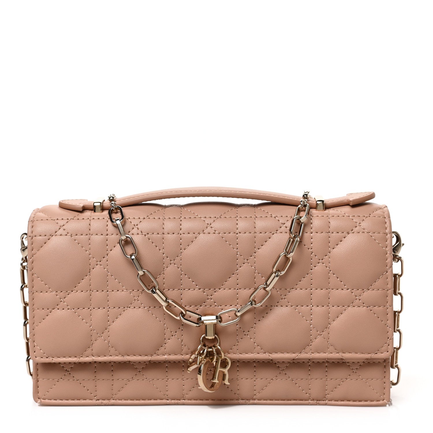 Christian Dior Lambskin Cannage Mini My Dior Bag Rose Des Vents 1 of 8