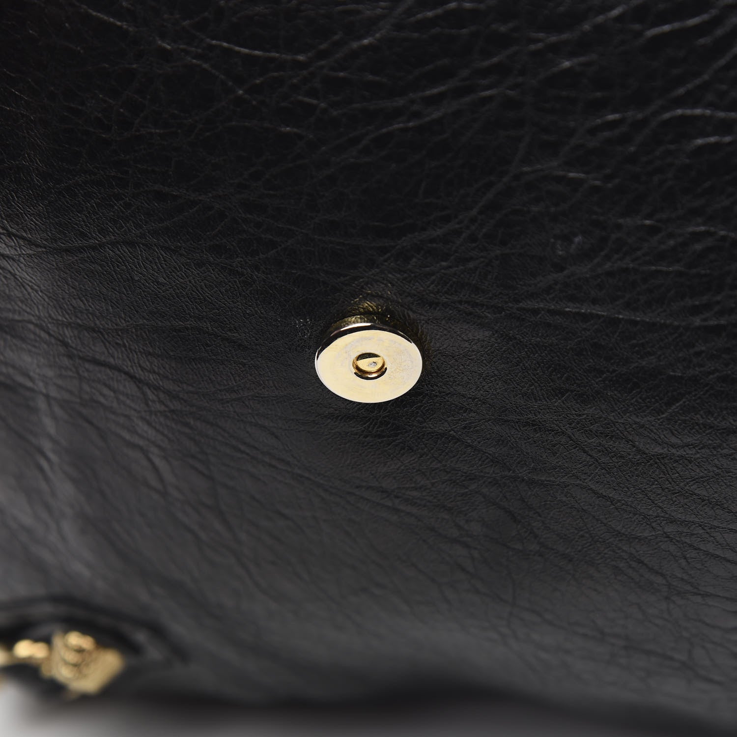 Balenciaga Agneau Giant 12 Gold Hardware Envelope Strap Clutch Black 11 of 12