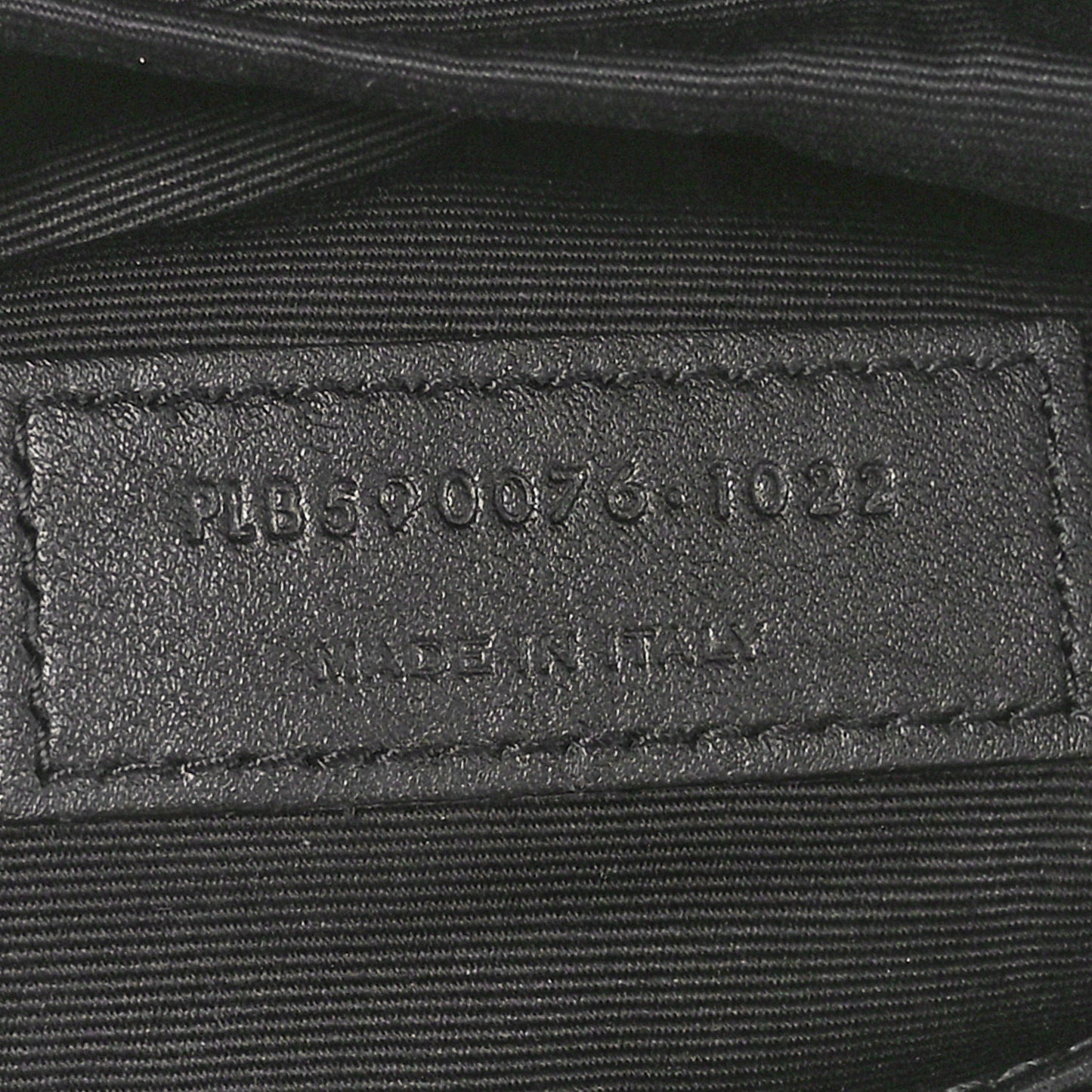 Lambskin Monogram Belt Bag Black
