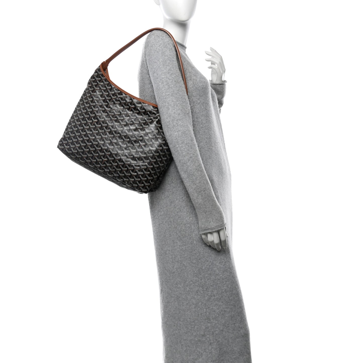 Goyardine Boheme Hobo Black Gold