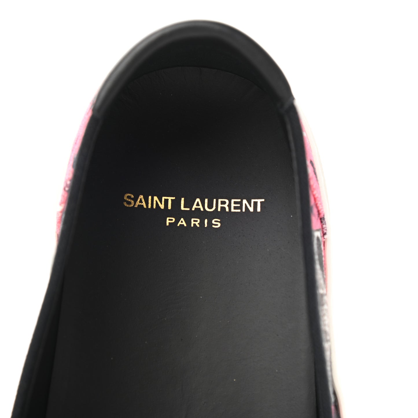 Canvas Radio Print Mens Venice Slip On Sneakers 41 Pink Black White