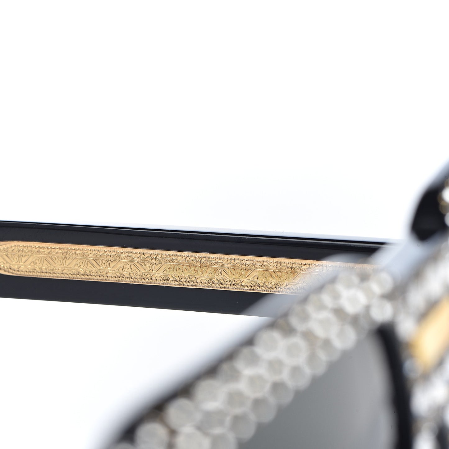 X DAPPER DAN Acetate Crystal Sunglasses GG0427S Black
