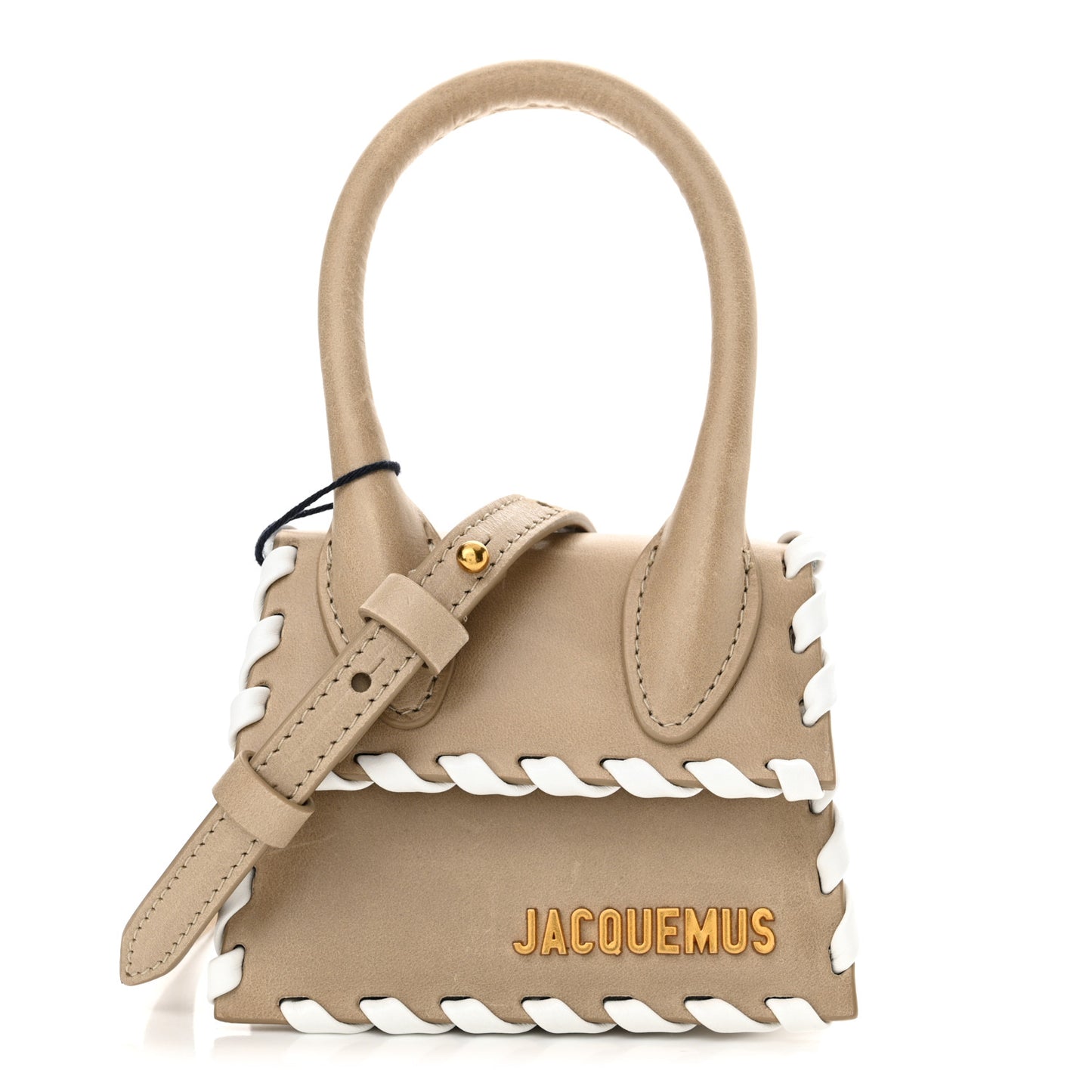 Calfskin Le Chiquito Whipstitch Beige