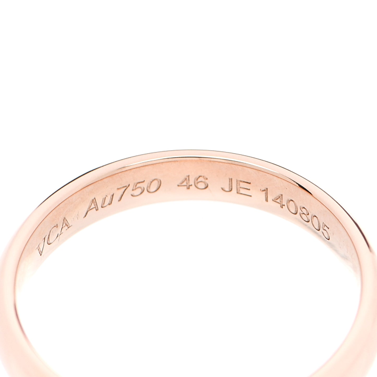 18K Rose Gold Wedding Band Ring 46 3.75