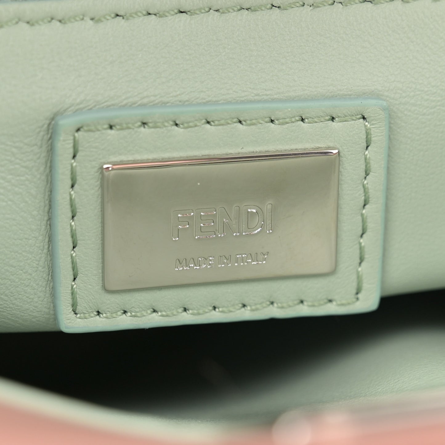 Nappa Colorblock Mini Peekaboo Iconic Satchel English Rose Plaster Oxigen