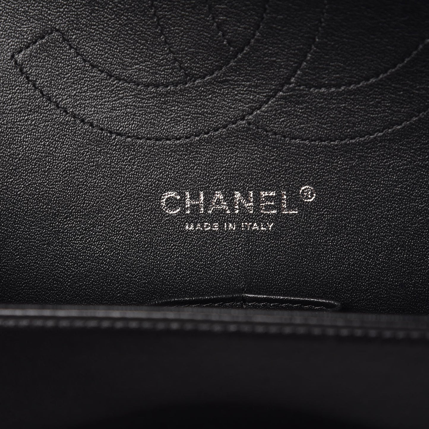 Lambskin Chevron Quilted Jumbo Double Flap So Black
