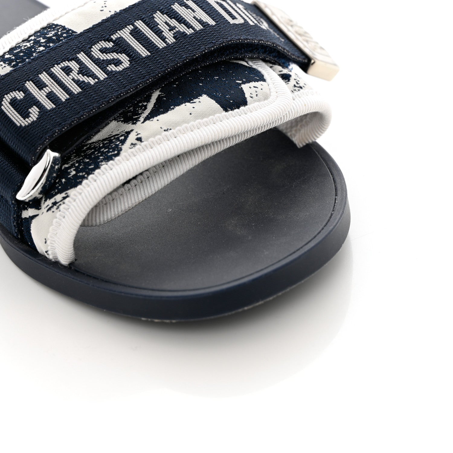 Christian Dior Canvas Dior(e)volution Mule Slide Sandals 36 Deep Blue 10 of 12